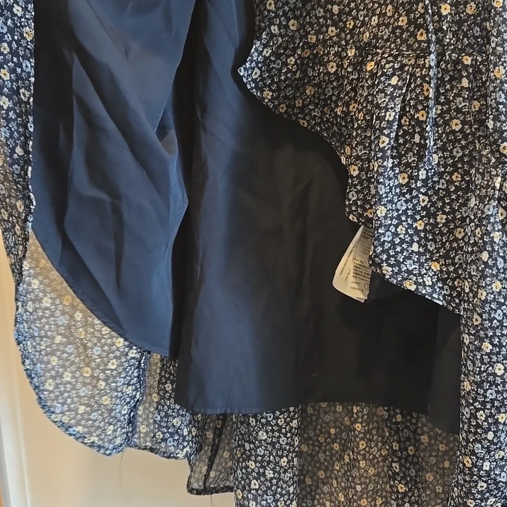 Abercrombie & Fitch Navy Floral Midi Dress - Picture 10 of 13